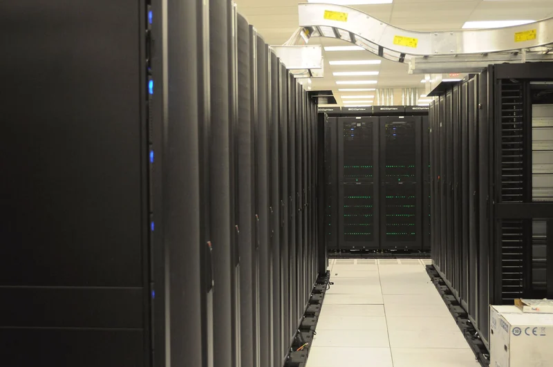 Server racks in a data centre